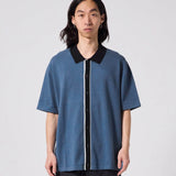 MARILYN SS KNIT SHIRT // STEEL