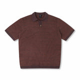 AG OPEN COLLAR POLO // COPPER