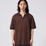 AG OPEN COLLAR POLO // COPPER