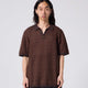 AG OPEN COLLAR POLO // COPPER