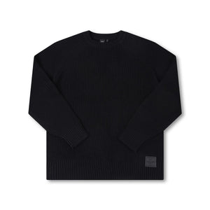 SYSTEM KNIT CREW // BLACK
