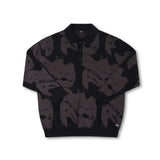 DISTORT LS KNIT POLO // BLACK
