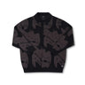 DISTORT LS KNIT POLO // BLACK