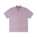 VIVIAN HERRINGBONE SS SHIRT // MAUVE
