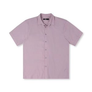 VIVIAN HERRINGBONE SS SHIRT // MAUVE