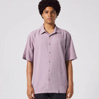 VIVIAN HERRINGBONE SS SHIRT // MAUVE