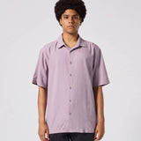 VIVIAN HERRINGBONE SS SHIRT // MAUVE