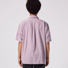 VIVIAN HERRINGBONE SS SHIRT // MAUVE