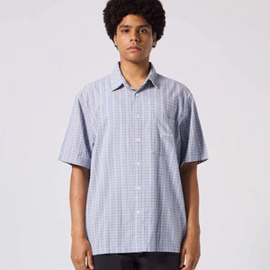 MANNERS CHECK SS SHIRT // BLUE