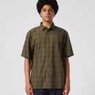 WINDOWPANE SS SHIRT // OLIVE