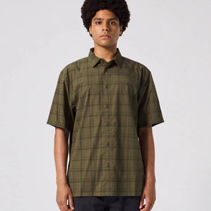 WINDOWPANE SS SHIRT // OLIVE