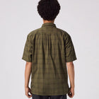 WINDOWPANE SS SHIRT // OLIVE