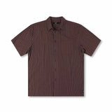 REYNOLDS STRIPE SS SHIRT // BROWN