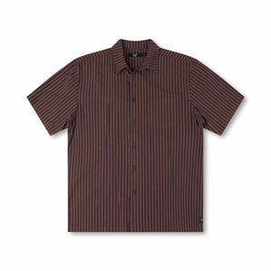 REYNOLDS STRIPE SS SHIRT // BROWN