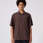 REYNOLDS STRIPE SS SHIRT // BROWN