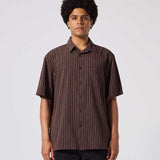 REYNOLDS STRIPE SS SHIRT // BROWN