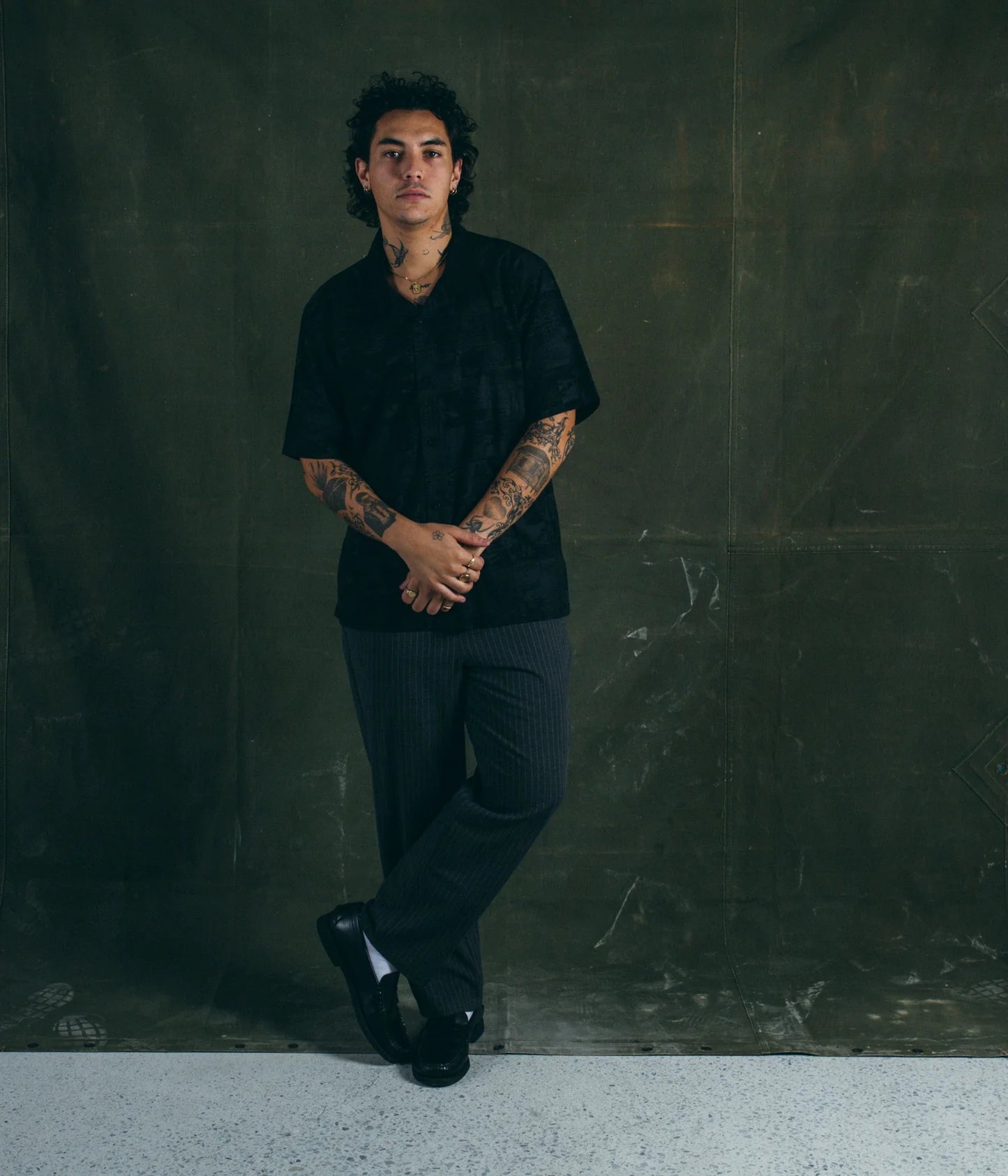 MARILYN NOISE SS SHIRT // BLACK
