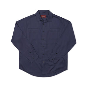 VIVIAN BROADCAST LS SHIRT // NAVY