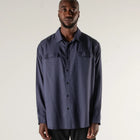 VIVIAN BROADCAST LS SHIRT // NAVY