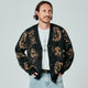 CA BRAINSCAN CARDIGAN // BLACK MUSHROOM