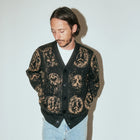 CA BRAINSCAN CARDIGAN // BLACK MUSHROOM
