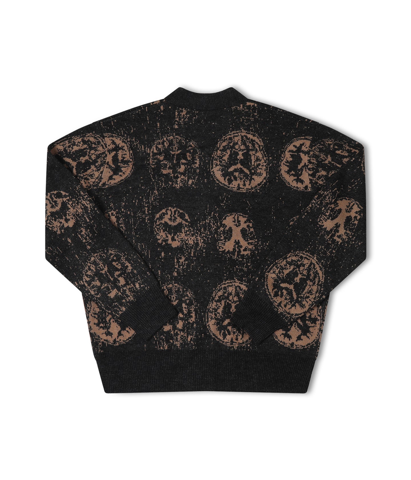 CA BRAINSCAN CARDIGAN // BLACK MUSHROOM – FORMER MERCHANDISE