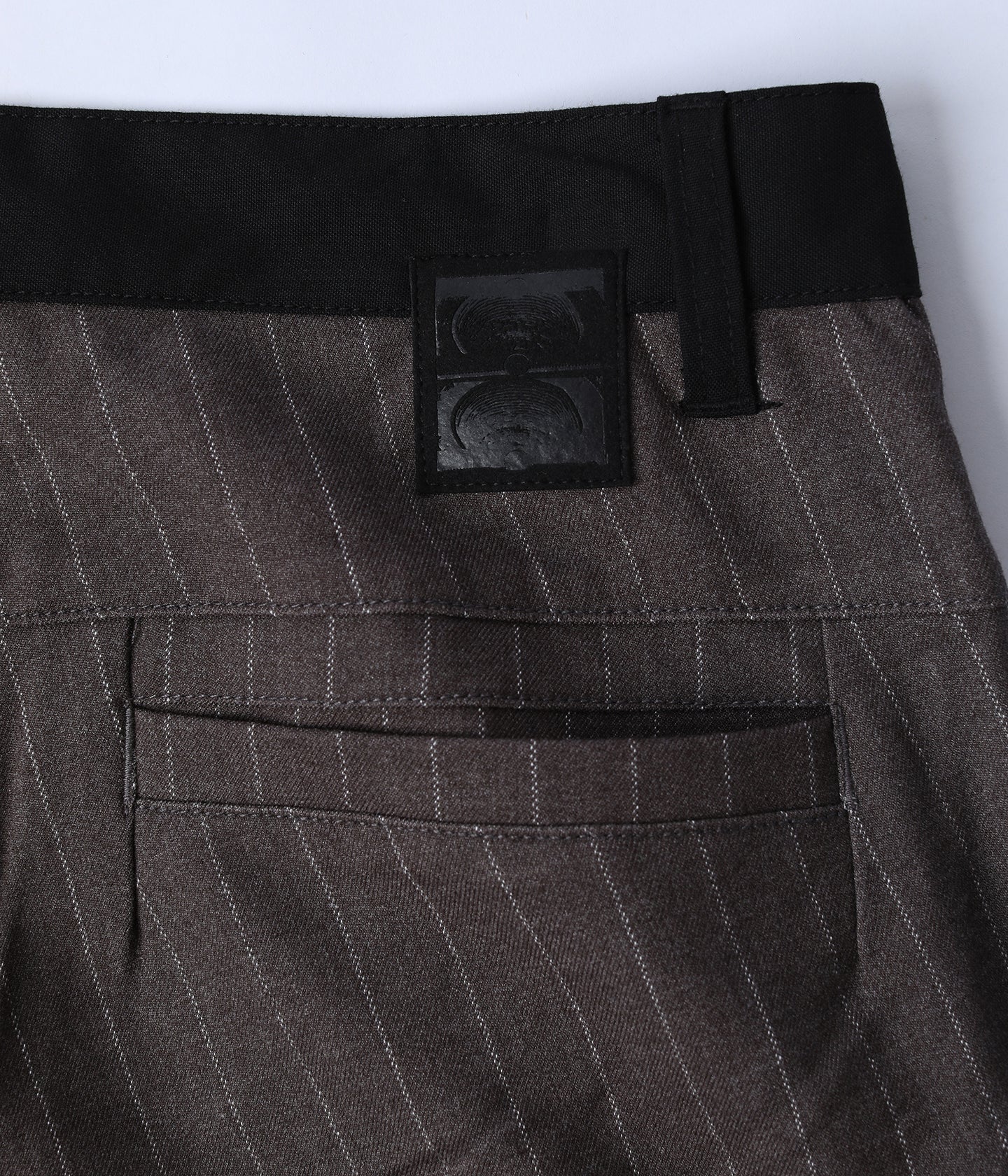 HARMONY PINSTRIPE PANT // BROWN