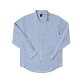 BROADCAST STRIPED LS SHIRT // BLUE WHITE