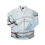 VIVIAN COIL LS SHIRT // SKY