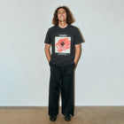 ROSETTE T-SHIRT // BLACK