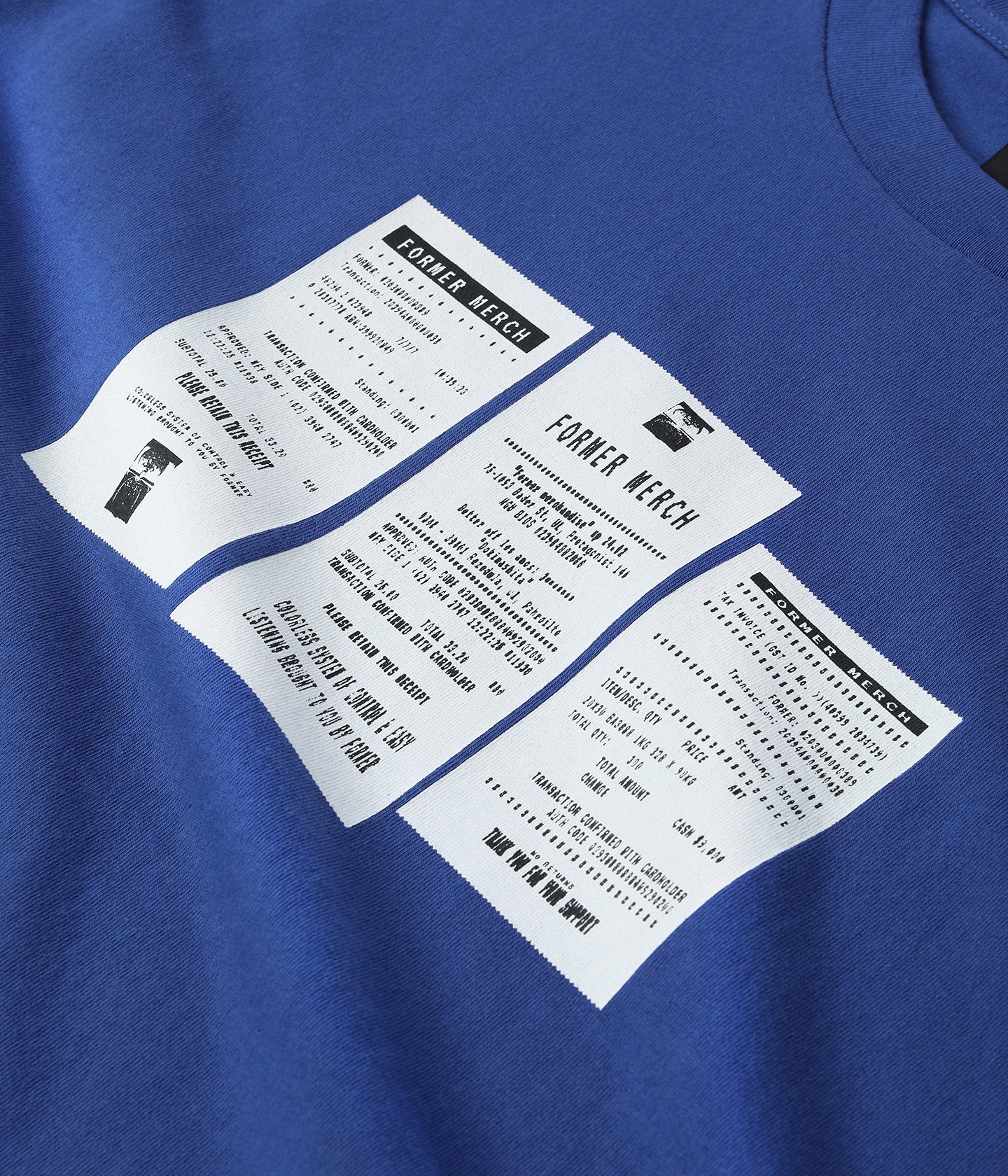 TAXED T-SHIRT // BLUE – FORMER MERCHANDISE | JAPAN OFFICIAL SITE