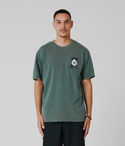 BRAIN SCA T-SHIRT // WASHED GREEN