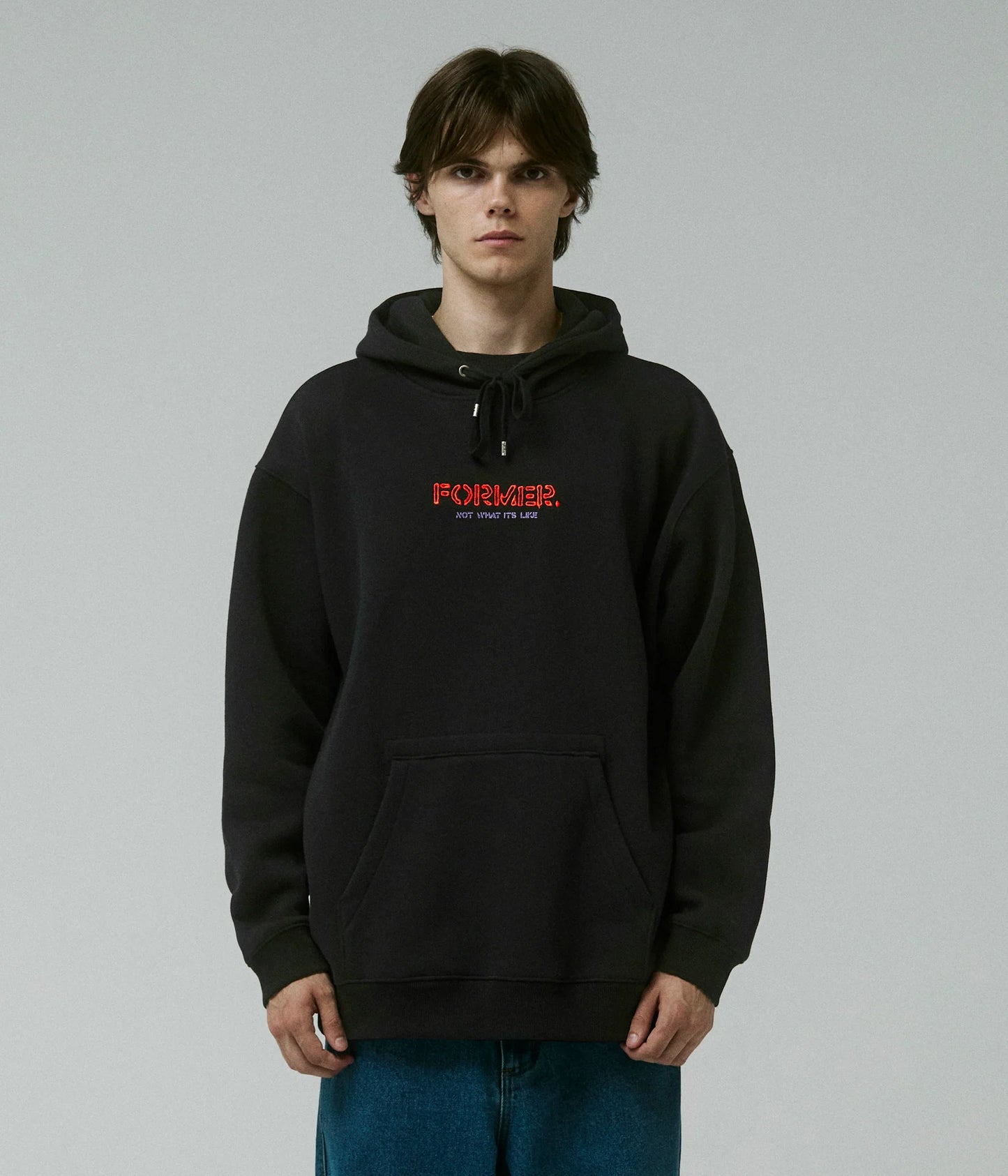 GLOBAL MIND HOOD // BLACK