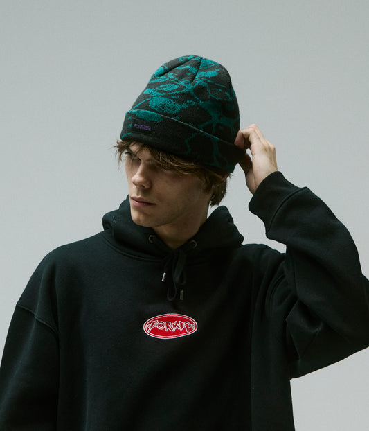 GLOBAL MIND BEANIE // PETROL