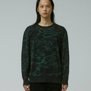 GLOBAL MIND CREW KNIT // BLACK