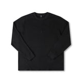 FRANCHISE WAFFLE LS T-SHIRT // BLACK