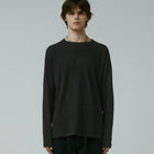 FRANCHISE WAFFLE LS T-SHIRT // BLACK