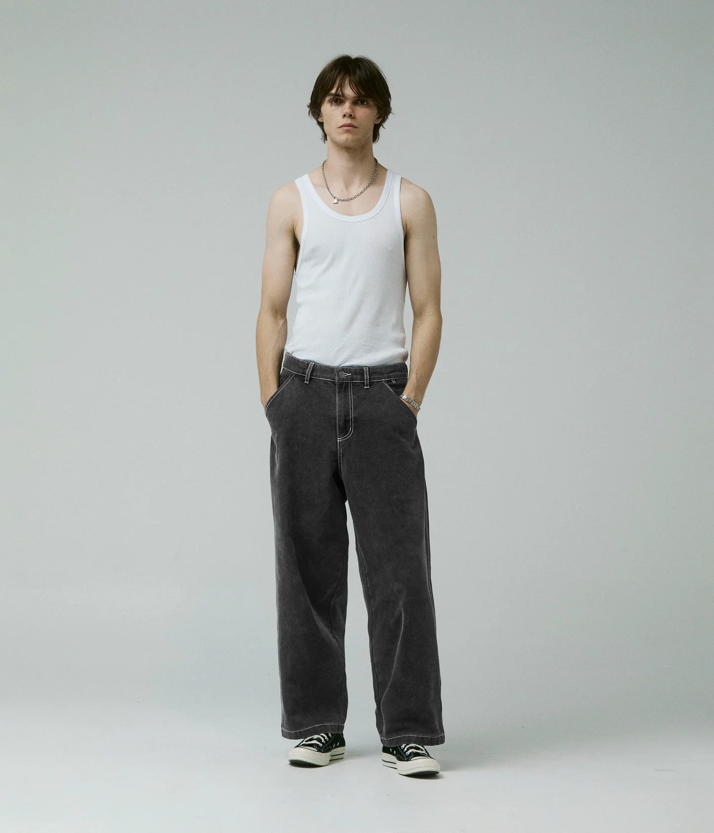 REYNOLDS FLATLINE DENIM PANT // WASHED BLACK