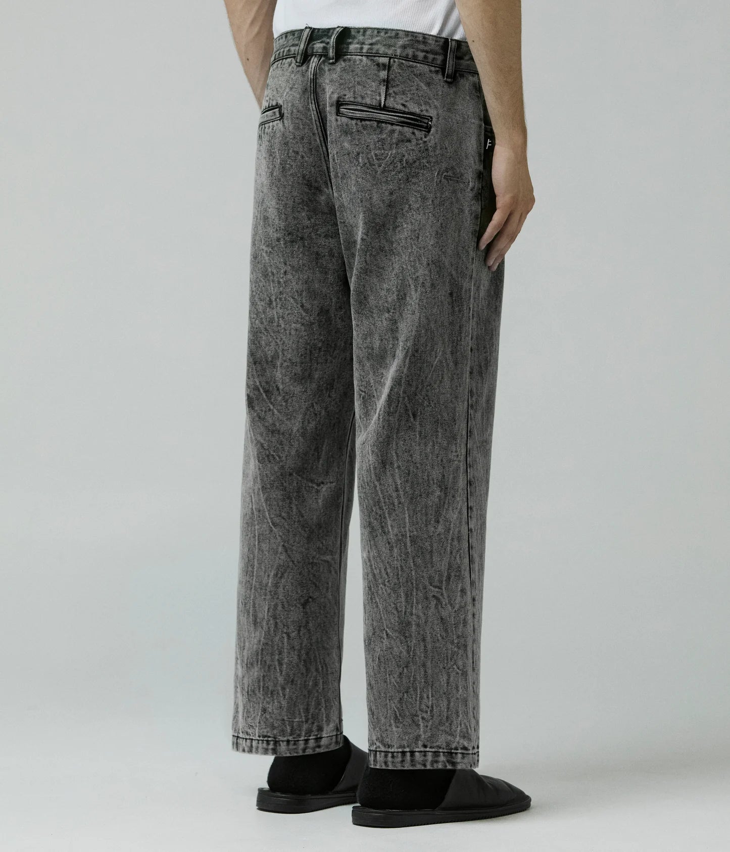 AG ACID DENIM PANT // BLACK
