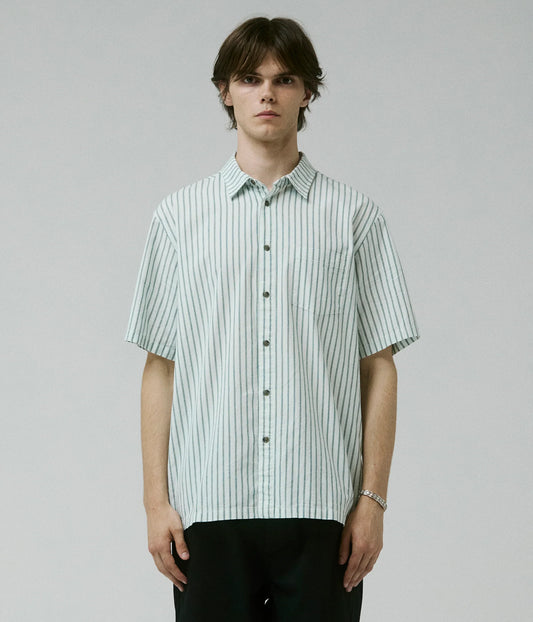 REYNOLDS STRIPE SS SHIRT // BONE