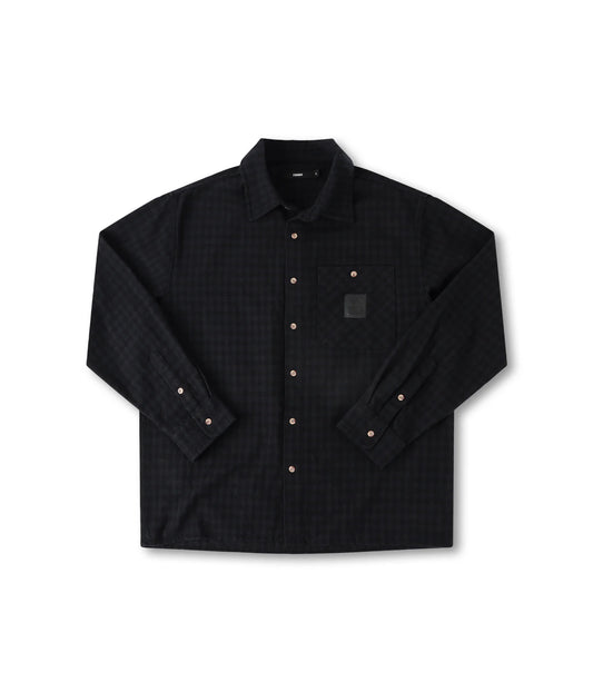 CRUX FLANNEL LS SHIRT // BLACK