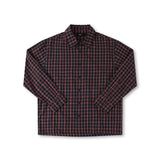 VIVIAN CHECK LS SHIRT // NAVY