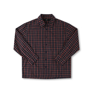 VIVIAN CHECK LS SHIRT // NAVY