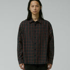 VIVIAN CHECK LS SHIRT // NAVY