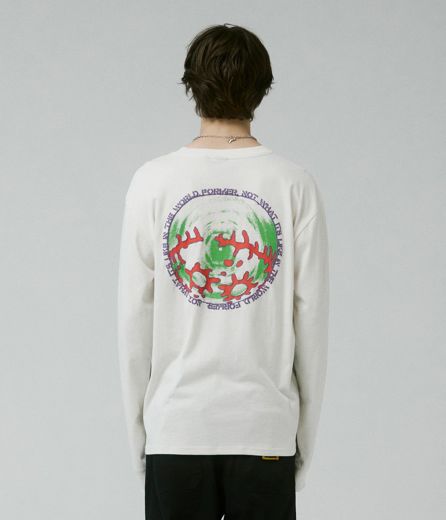 CHAINED LS T-SHIRT // BONE