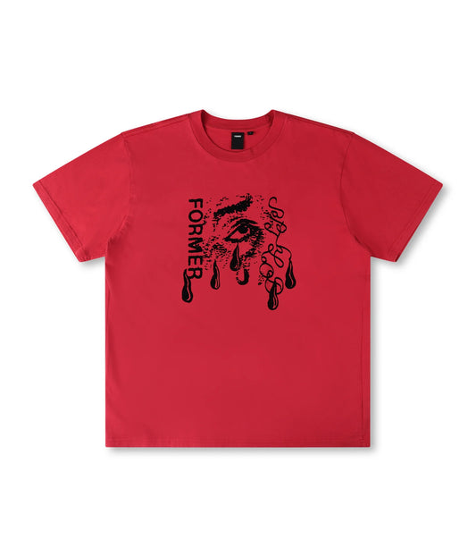WEEPING ORGAN OF SIGHT T-SHIRT // WASHED RED