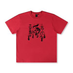 WEEPING ORGAN OF SIGHT T-SHIRT // WASHED RED