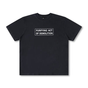 ACTION T-SHIRT // WASHED BLACK