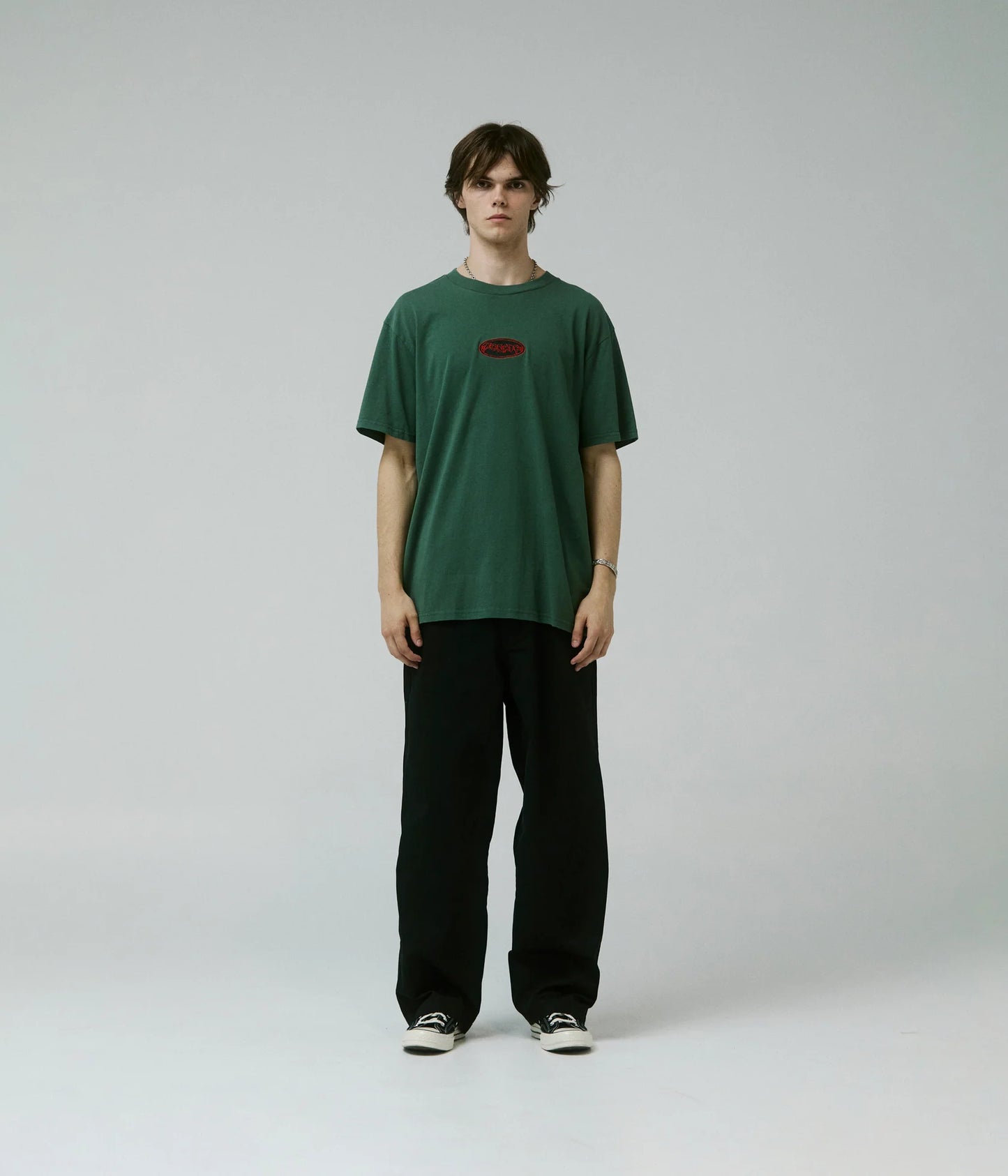 FLATLINE T-SHIRT // WASHED GREEN
