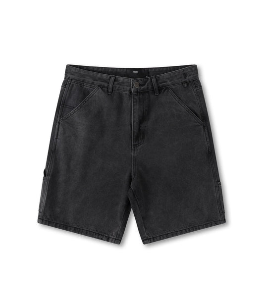 DISTEND VT DENIM CARPENTER SHORT // WASHED BLACK
